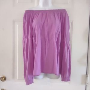 Old Navy Mauve Off of Shoulder Long Sleeveless Women's Blouse. Size L. 🆕